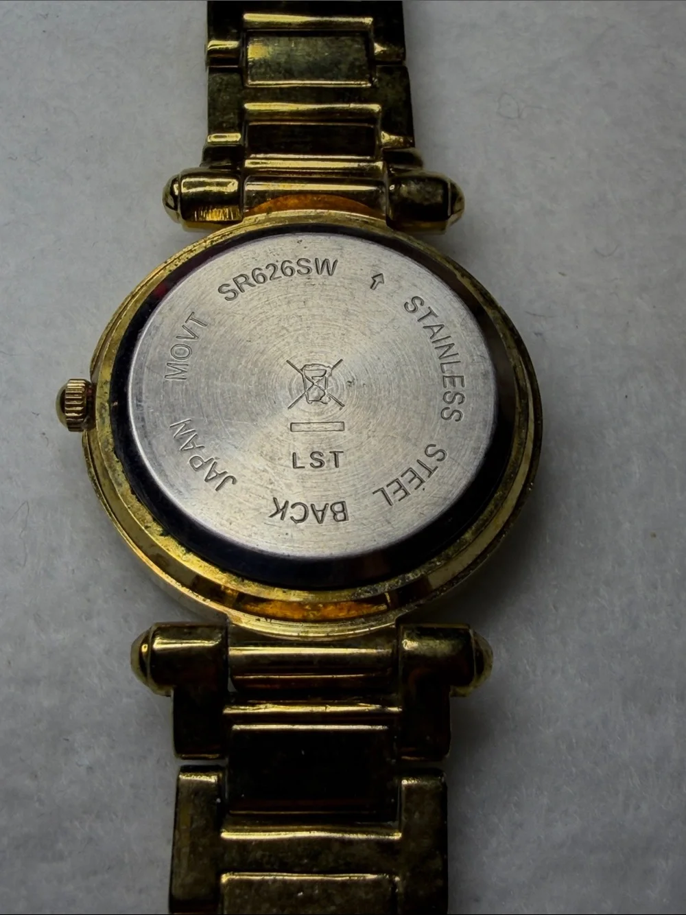 Gold-Tone Women's Crystal Accent Bracelet Watch